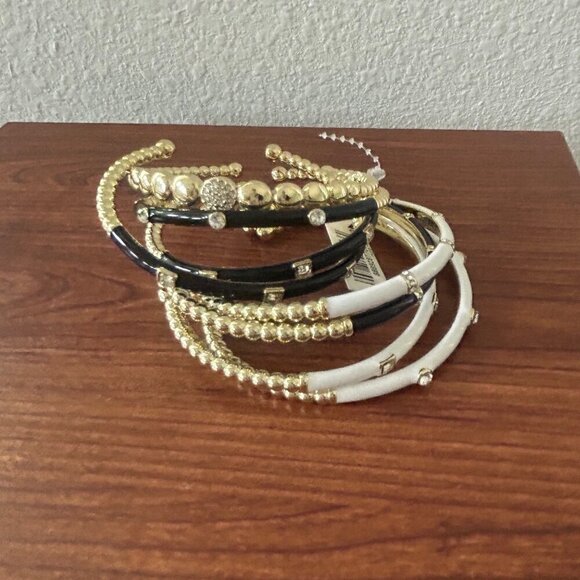Heidi Daus Slim Pickens Black and White 8-piece Bracelet Set NWT - Picture 6 of 16